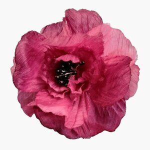 Purple Poppie Boutonniere Lapel Pin Corsage